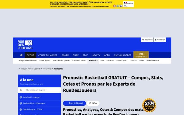 Meilleurs sites de pronostics de basketball en France : notre verdict 2026