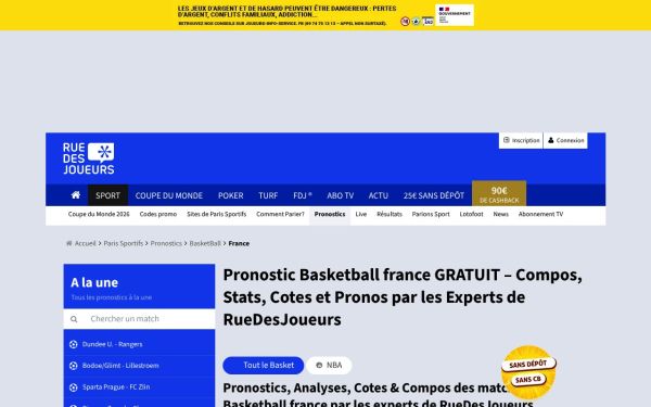 Meilleurs sites de pronostics de basketball en France : notre verdict 2026