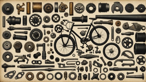 L'évolution des pièces de vélo à travers les âges